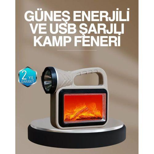 Solar Cob Alev Efektli Lamba – Güneş Enerjili, Suya Dayanıklı, Taşınabilir