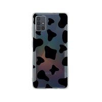 Samsung A71 İnek Desenli Premium Şeffaf Silikon Kılıf