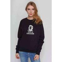 ViVa La Evolution Baskılı Siyah Kadın Sweatshirt