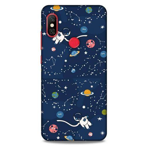 Xiaomi Mi A2 Lite Uyumlu Kılıf Mavi Delisi (21) Koruyucu Kapak Uzay