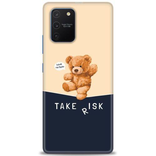 Samsung Galaxy A91 / S10 Lite Kılıf HD Baskılı Kılıf - Take Risk + Tam Ekran Koruyucu