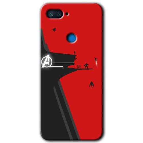 Xiaomi Mi 8 Lite Kılıf HD Desen Baskılı Arka Kapak - Avengers Tower + Kırılmaz Cam