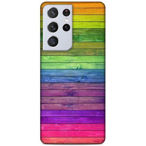 Lopard Samsung Galaxy S21 Ultra Uyumlu Kılıf Wood'X (26) Tpu Silikon Kılıf Desenli