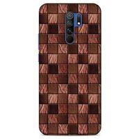 Xiaomi Redmi 9 Kılıf Patchwork (4) Koruma Kılıfı Açık Kahverengi