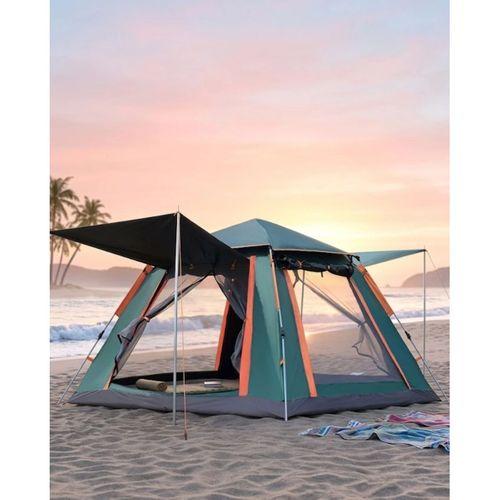 Büyük Boy Kamp Çadırı Güneşlikli 4 5 Kişilik Taşınabilir Outdoor Çadır