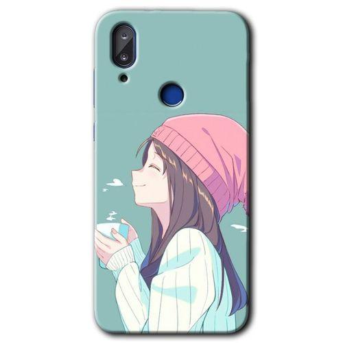 Vestel E5 Kılıf HD Desen Baskılı Arka Kapak - Happy Girl + Kırılmaz Cam