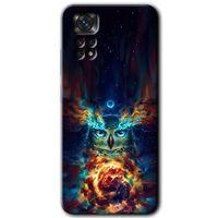 Redmi Note 11 5G Global Kılıf HD Desen Baskılı Arka Kapak - Ballı Baykuş + Kırılmaz Cam