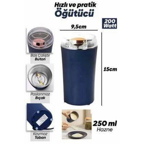 Dayanıklı Paslanmaz Çelik Kolay Kullanım Kahve Ve Baharat Öğütücü