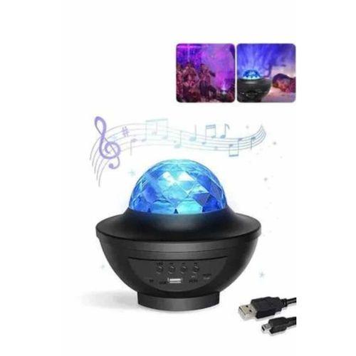 Masa Ve Gece Lambası Renkli Projektör Işıklı Disko Topu Bluetooth Hoparlör