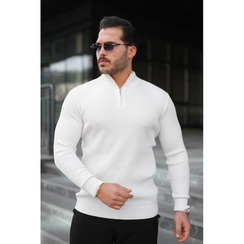 Erkek Balıkçı Zip Yaka Uzun Kollu Triko