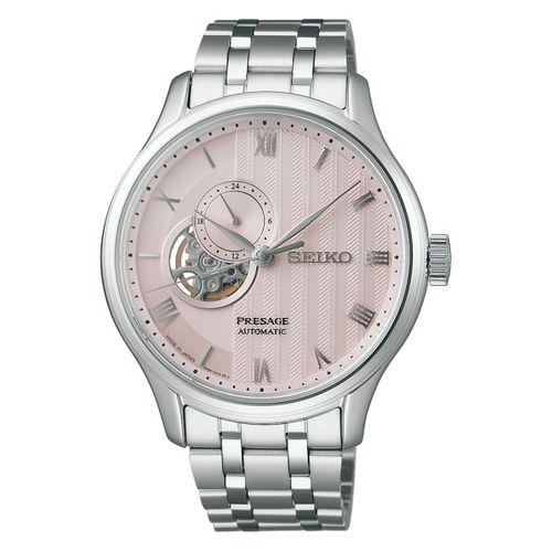 Seiko SSA465J Otomatik Çelik Gri Pembe 42 mm Erkek Kol Saati