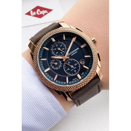 Lee Cooper Deri Kordon İç Fonksiyonları Aktif 5 Atm Suya Dayanıklı Erkek Kol Saati ELC.08331.492
