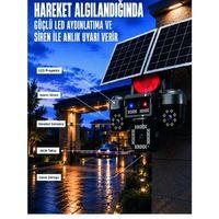 4 Kameralı 4g Sım Kart Destekli Güneş Enerjili Akıllı Güvenlik Kamerası