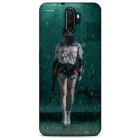 Oppo A5 2020 Uyumlu Kılıf Harley Quinn (12) Koruyucu Silikon Yeşil Yağmur