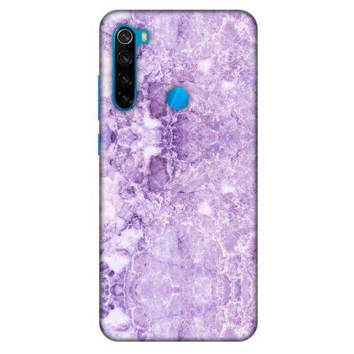 Mermer Desenli (16) Tema Kalın Kılıf Lila Xiaomi Redmi Note 8 Kılıf