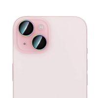 Apple iPhone 15 CaseWorld Alloy Sparkling Diamond Serisi Taşlı Lens Koruyucu