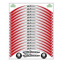 BAJAJ Bajaj Kırmızı Beyaz Pulsar Uyumlu Reflektörlü 1 Set Jant Şeridi