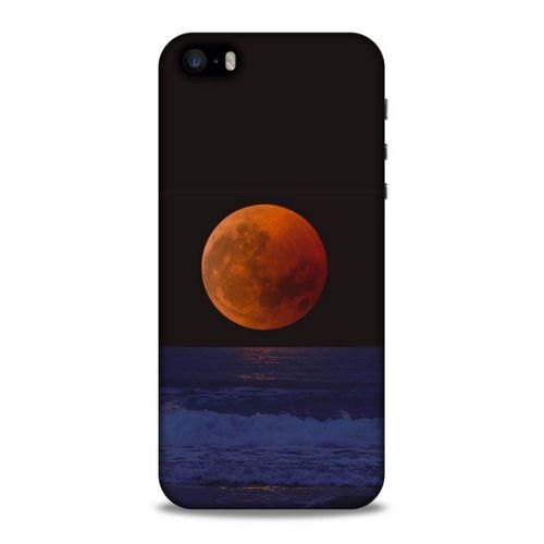 Lopard Apple Iphone 5S Uyumlu Kılıf Gece'S (38) Neo Hybrid Kılıf Kızıl Ay