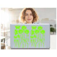2 Adet Defter Sticker,Laptop Sticker Yeşil Çiçekli  Pvc 48X33X0,5Cm