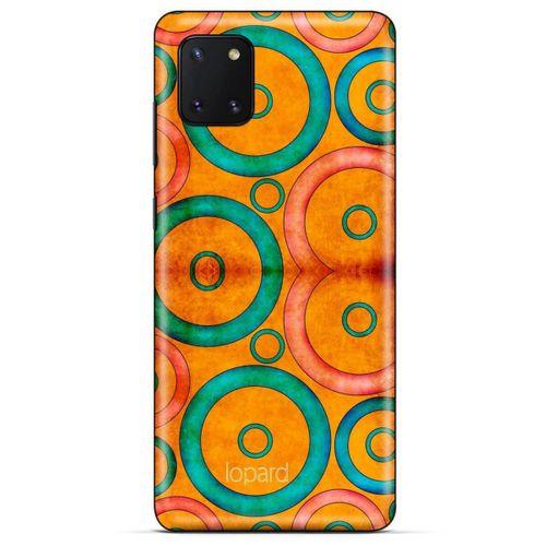 Huawei Y5P Kılıf Pastel Renkler (39) Liquid Crystal Kılıf Turuncu Yeşil