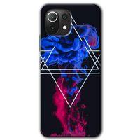 Xiaomi Mi 11 Lite Kılıf Baskılı Arka Kapak - Mekanik Duman 1 +Tam Ekran Koruyucu