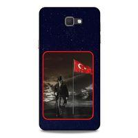 Samsung Galaxy J7 Prime Kılıf Atatürk (40) Fit Silikon Kılıf Gece Yıldızlar