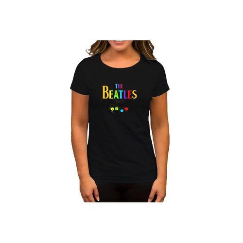 The Beatles Rainbow Siyah Kadın Tişört