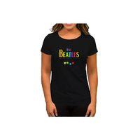 The Beatles Rainbow Siyah Kadın Tişört