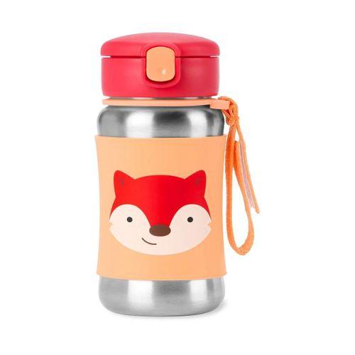 Skip Hop Zoo Pipetli Paslanmaz Çelik Suluk 350 ml Tilki
