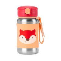 Skip Hop Zoo Pipetli Paslanmaz Çelik Suluk 350 ml Tilki
