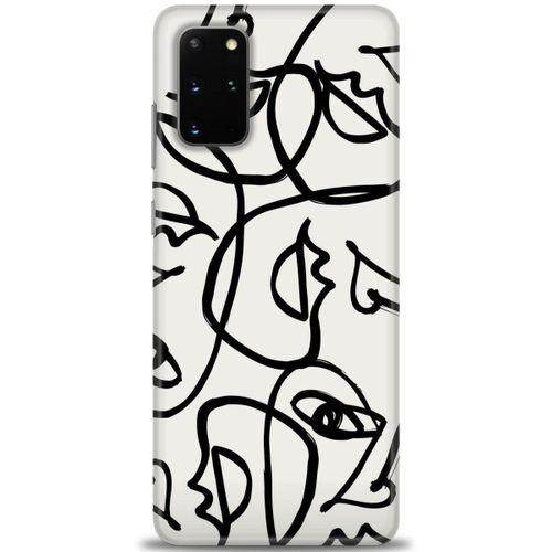 Samsung Galaxy S20 Plus Kılıf HD Baskılı Kılıf - Suratlar + Tam Ekran Koruyucu