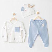 Nessiworld Andywawa AC26073 Hat Set Rainbow 3'lü Zıbın Takım Blue