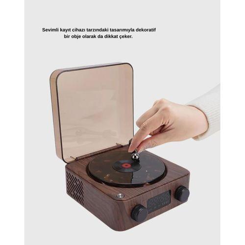 Gece Lambası Bluetooth Hoparlör Dijital Saat Çok Fonksiyonlu Su Dalgası Işıklı