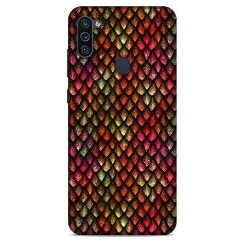 Samsung Galaxy M11 Kılıf Dragons (8) Baskılı Kılıf Ejderha Deri Pembe