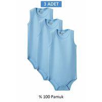 Mavi Askılı Body Zıbın 2-7 YAŞ Çocuklar İçin (3 ADET) Alttan Çıtçıtlı Özel Gereksinimli
