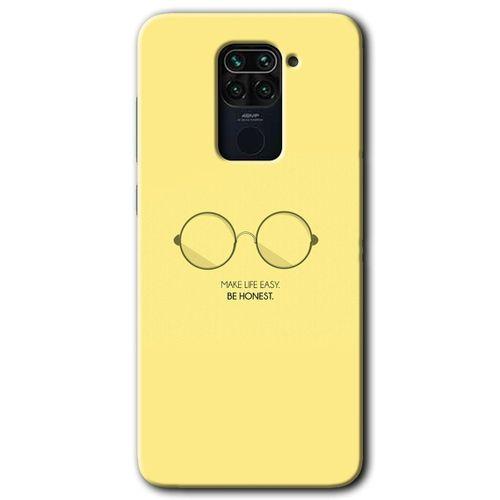 Xiaomi Redmi Note 9 Kılıf HD Desen Baskılı Arka Kapak + Temperli Cam - Be Honest