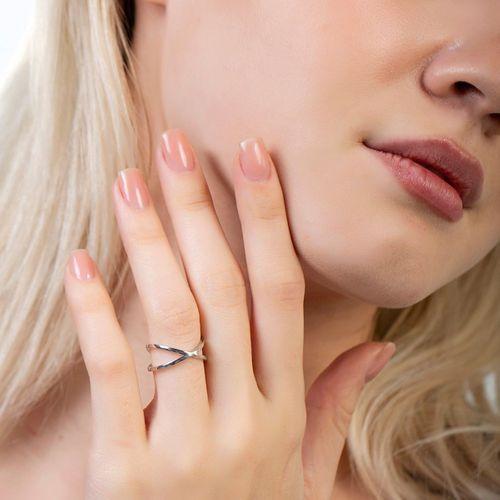 Cat's Eye Tasarım Silver Renk Free Size 925 Ayar Gümüş Kadın Yüzük