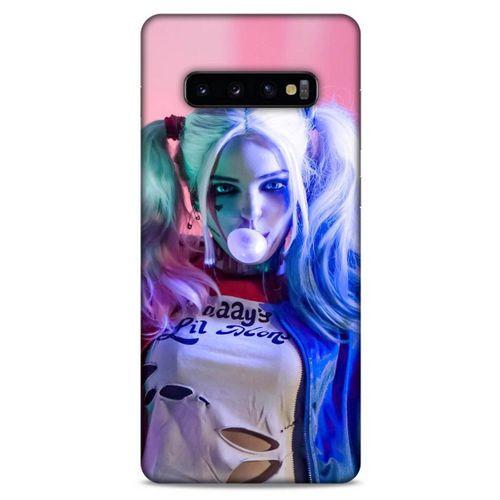 Samsung Galaxy S10 Plus Uyumlu Kılıf Harley Quinn (10) Full Koruma Kılıfı Pembe