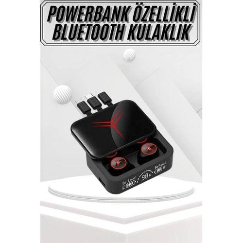 Kablosuz Bluetooth Kulaklık Powerbank Özellikli Göstergeli Hd Mikrofon