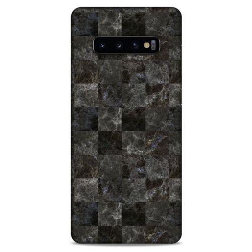 Mermer Desenli (47) Tema Crystal Flex Kılıf Zeytin Samsung Galaxy S10 Plus Kılıf
