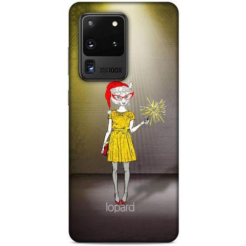 Samsung Galaxy S20 Ultra Kılıf FunnyMaX (32) Soft Silikon Kılıf Turuncu Kahve