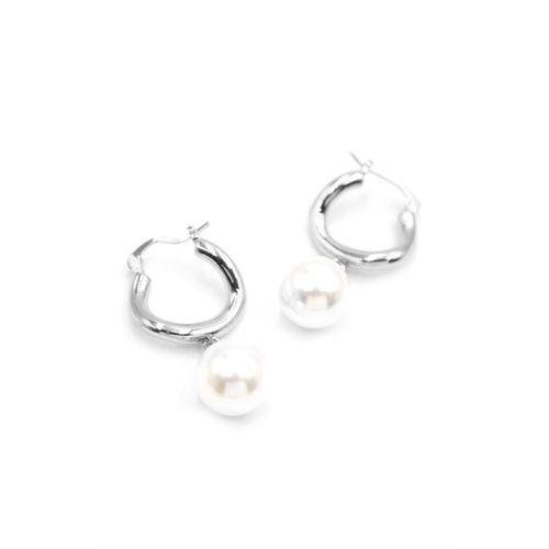 İnci Küpe - Gümüş