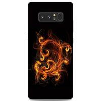 Lopard Samsung Galaxy Note 8 Uyumlu Kılıf FireX (25) Antişok Kapak Ateş Kırmızı