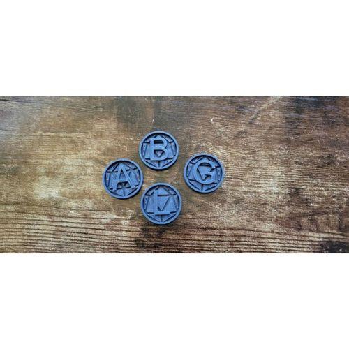 DnD Karakter Takip Jetonu 3D Baskı (Bu ürün Sadece Plastik parçadır - Almadan Önce Soru Sorabilirsiniz)