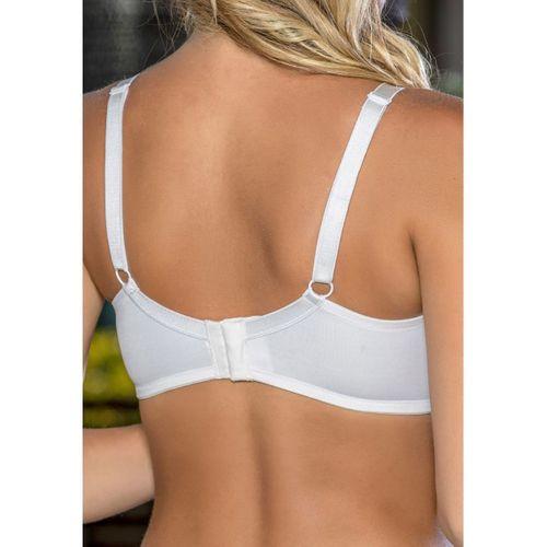 Büyük Beden Uyumlu Ekru Tül Detaylı Günlük Sütyen, B,C Cup Balensiz Konforlu Sütyen