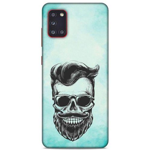 Lopard Samsung Galaxy A31 Uyumlu Kılıf Tattoo's (25) Antişok Kapak Mustache