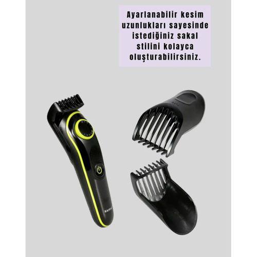 Şarjlı Sessiz Çalışan Saç Ve Sakal Şekillendirici Profesyonel Erkek Tıraş Makinesi