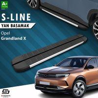 S-Dizayn Opel Grandland X 2 Hybrid S-Line Aluminyum Yan Basamak 183 Cm 2024 Üzeri A+ Kalite