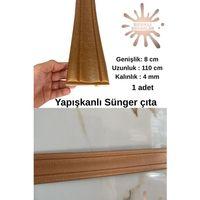 Kahverengi Düz 8cm-110cm Kendinden Yapışkanlı Çıta Çerçeve Süpürgelik