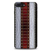 Apple Iphone 8 Plus Kılıf Patchwork (11) Tam Koruma Siyah Gri